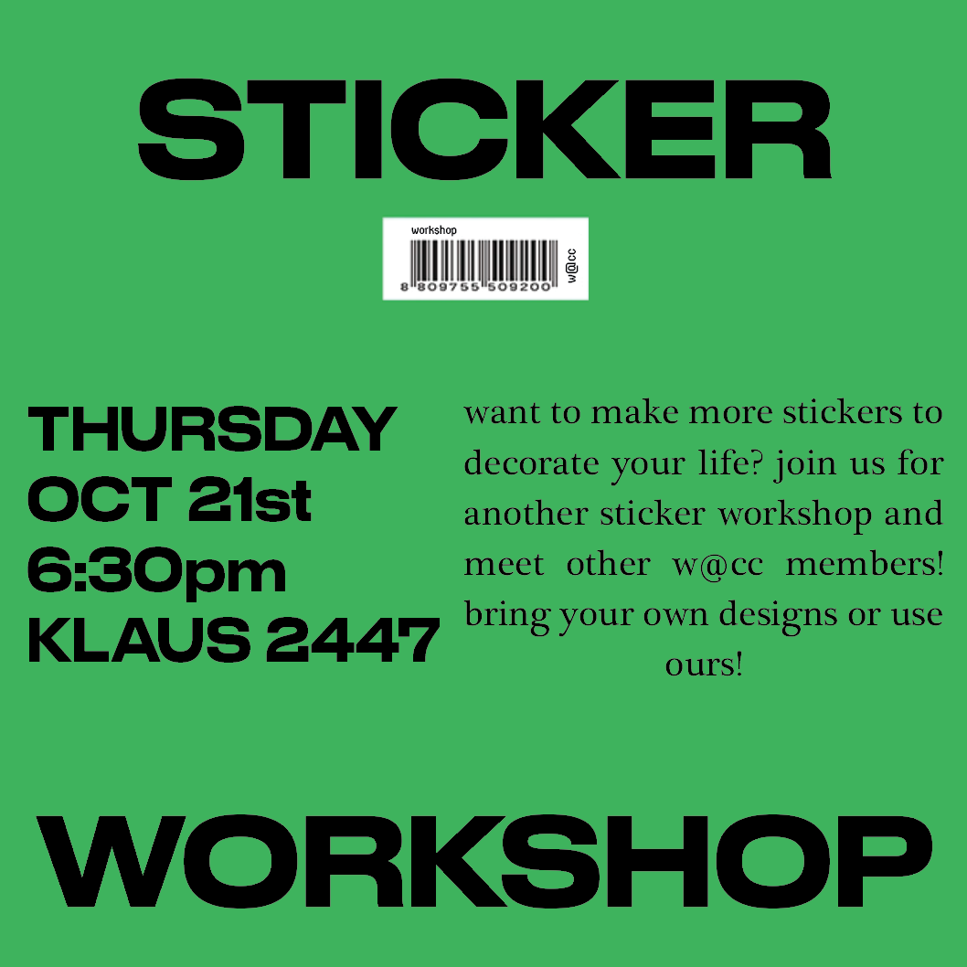 Make Your Own Stickers Workshop